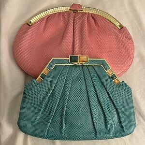 JUDITH LEIBER bags - 2 fabulous vintage bags with original accessories.